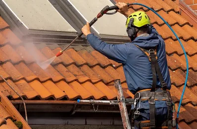 Démoussage et hydrofuge de toiture à Challes-la-Montagne
